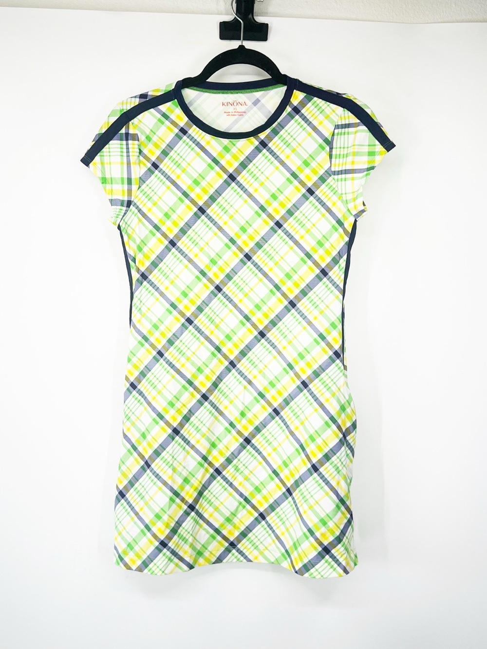 Kinona Plaid Short Sleeve Golf Dress